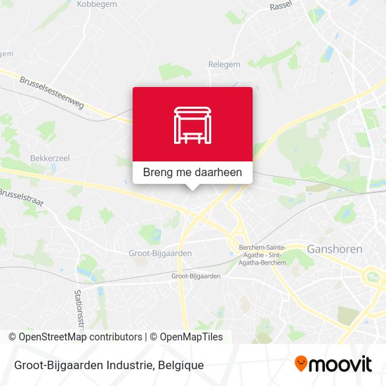 Groot-Bijgaarden Industrie kaart