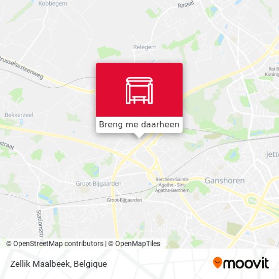 Zellik Maalbeek kaart