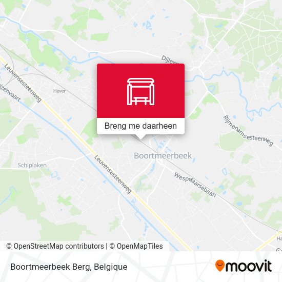 Boortmeerbeek Berg kaart