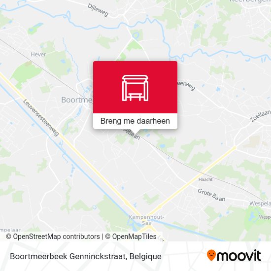 Boortmeerbeek Genninckstraat kaart
