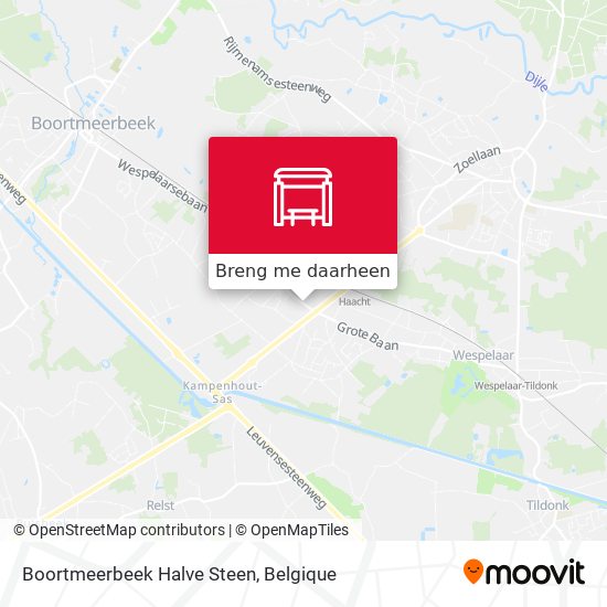 Boortmeerbeek Halve Steen kaart