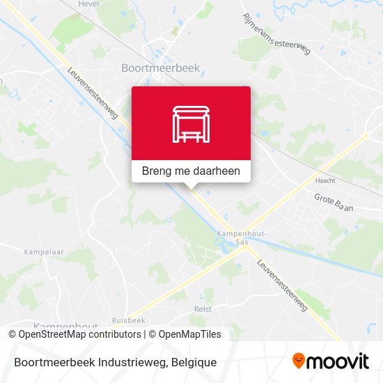 Boortmeerbeek Industrieweg kaart