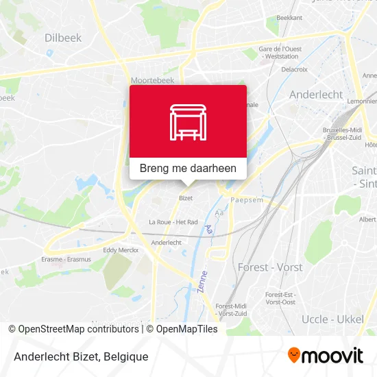 Anderlecht Bizet kaart