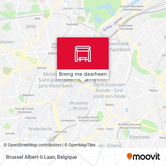 Brussel Albert-Ii-Laan kaart