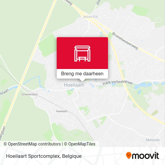 Hoeilaart Sportcomplex kaart