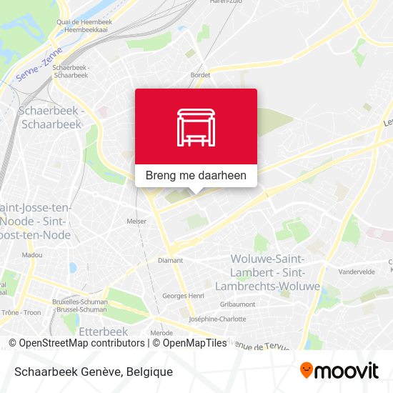Schaarbeek Genève kaart