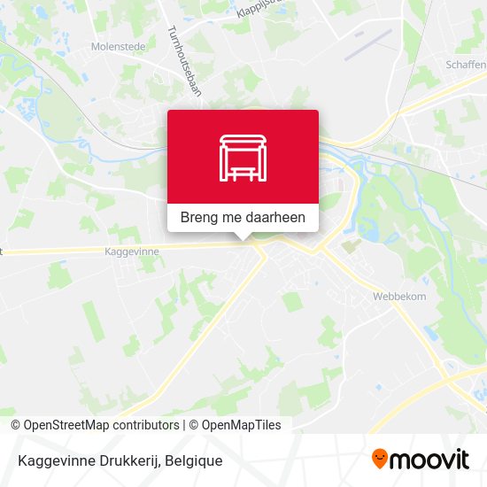 Kaggevinne Drukkerij kaart
