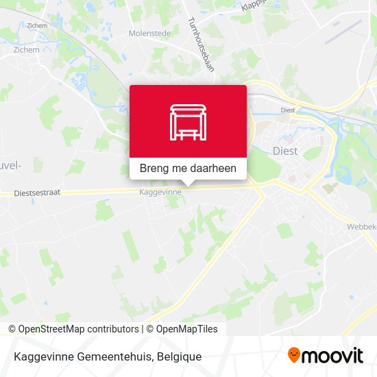 Kaggevinne Gemeentehuis kaart