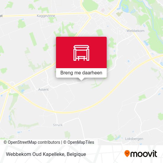 Webbekom Oud Kapelleke kaart