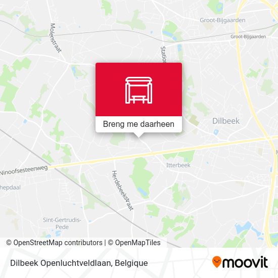 Dilbeek Openluchtveldlaan kaart