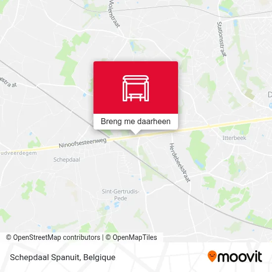 Schepdaal Spanuit kaart