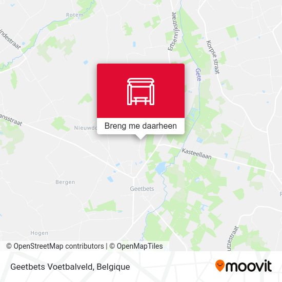 Geetbets Voetbalveld kaart