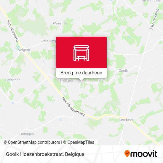 Gooik Hoezenbroekstraat kaart