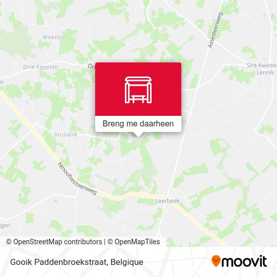 Gooik Paddenbroekstraat kaart