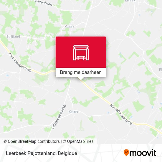 Leerbeek Pajottenland kaart
