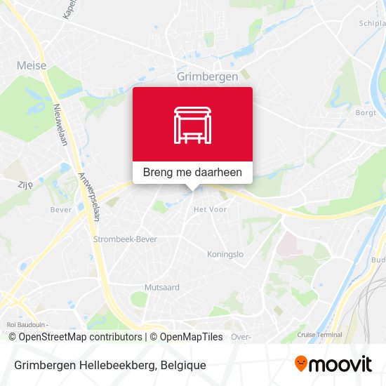 Grimbergen Hellebeekberg kaart