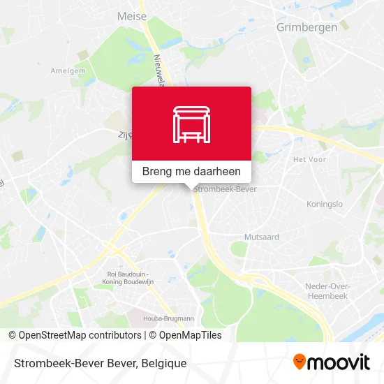 Strombeek-Bever Bever kaart