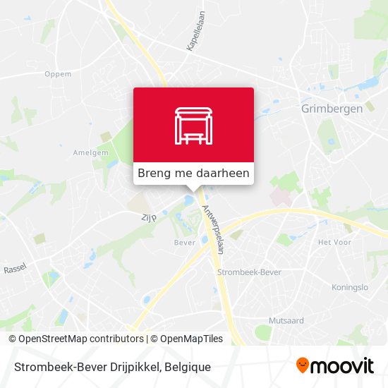 Strombeek-Bever Drijpikkel kaart