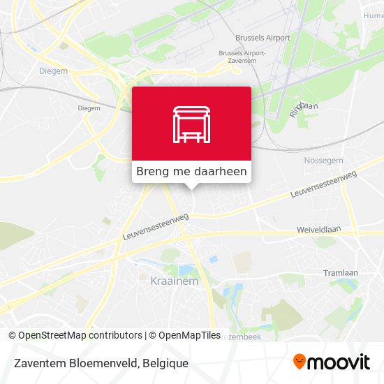 Zaventem Bloemenveld kaart