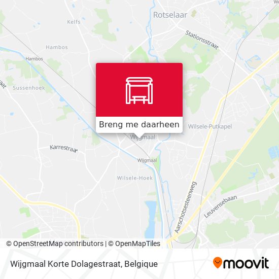 Wijgmaal Korte Dolagestraat kaart