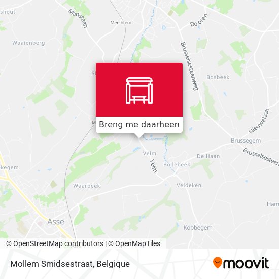 Mollem Smidsestraat kaart