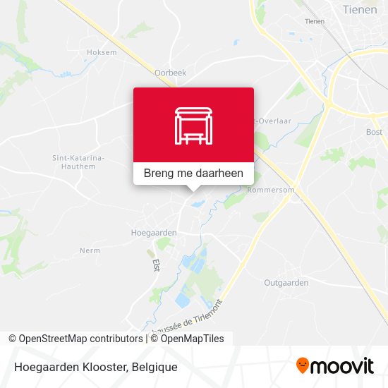 Hoegaarden Klooster kaart