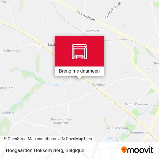 Hoegaarden Hoksem Berg kaart