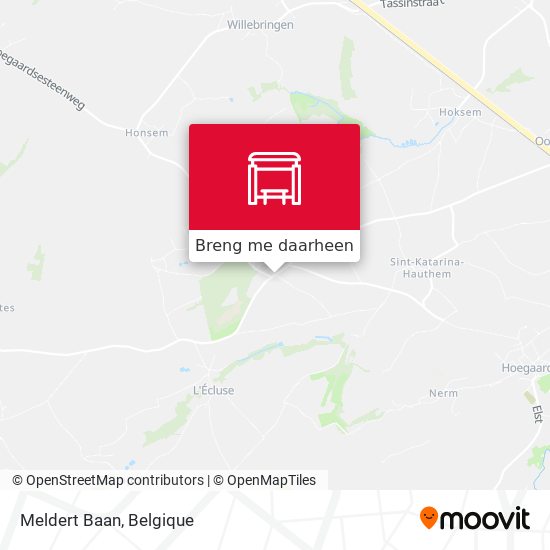 Meldert Baan kaart