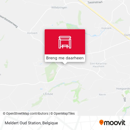 Meldert Oud Station kaart