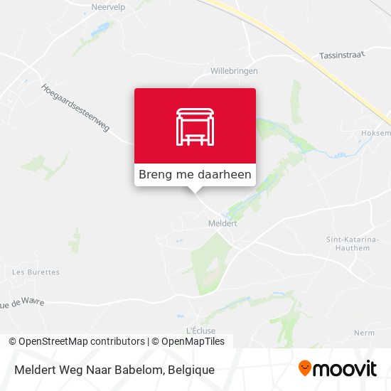 Meldert Weg Naar Babelom kaart