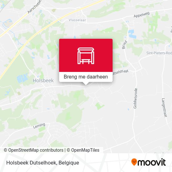 Holsbeek Dutselhoek kaart