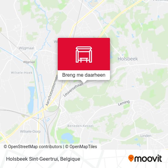 Holsbeek Sint-Geertrui kaart