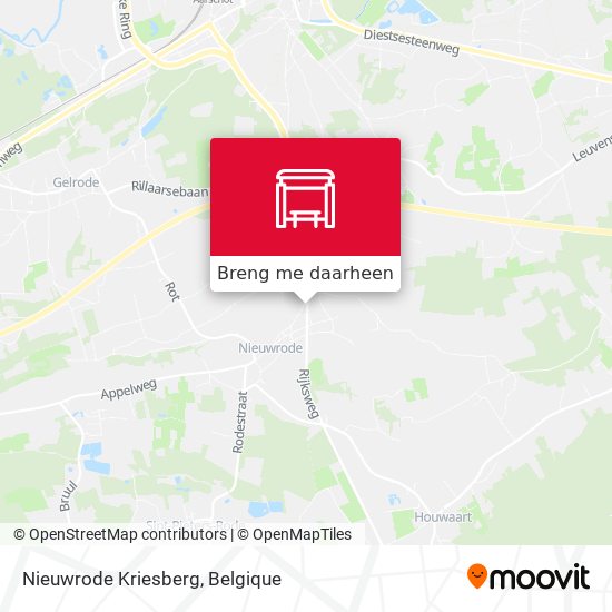 Nieuwrode Kriesberg kaart