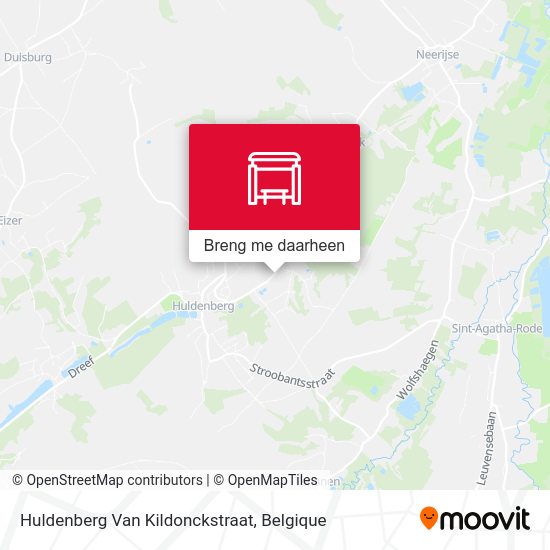Huldenberg Van Kildonckstraat kaart