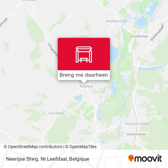 Neerijse Stwg. Nr.Leefdaal kaart