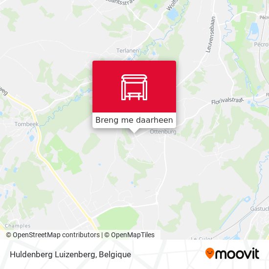 Huldenberg Luizenberg kaart