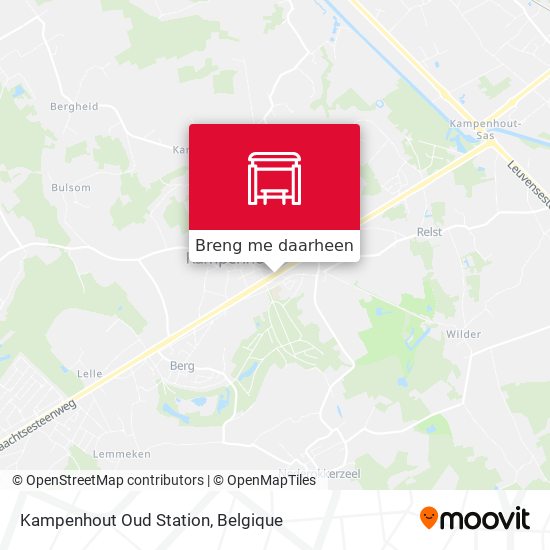 Kampenhout Oud Station kaart