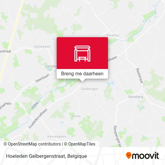Hoeleden Gelbergenstraat kaart
