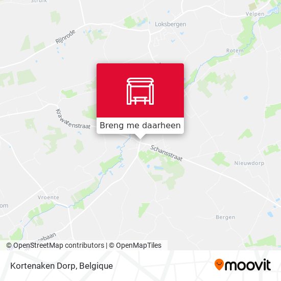 Kortenaken Dorp kaart