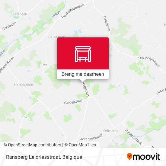 Ransberg Leidriesstraat kaart