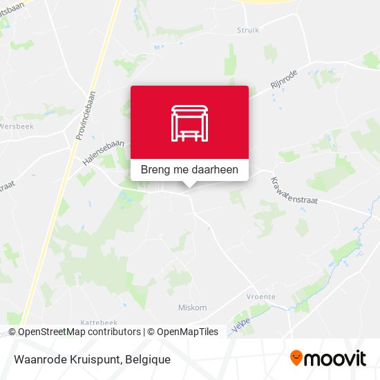 Waanrode Kruispunt kaart