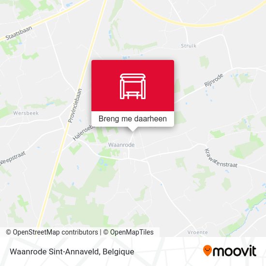 Waanrode Sint-Annaveld kaart