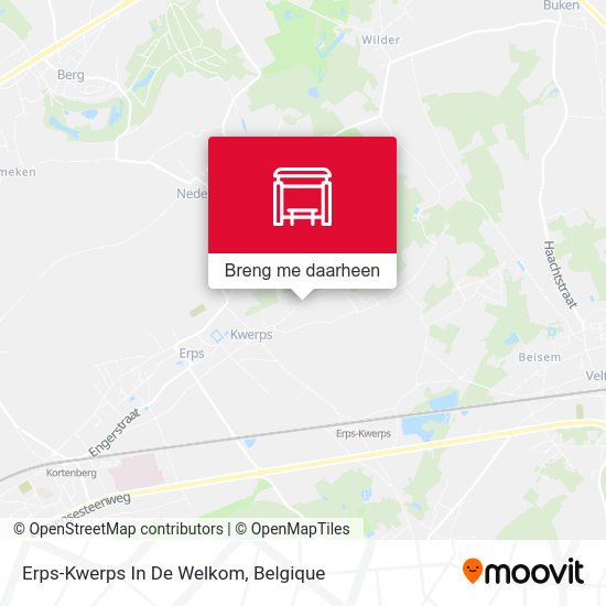 Erps-Kwerps In De Welkom kaart