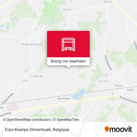 Erps-Kwerps Olmenhoek kaart