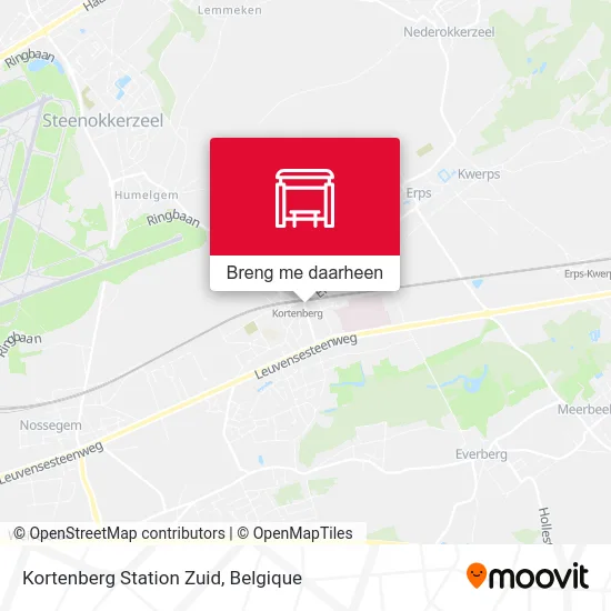 Kortenberg Station Zuid kaart