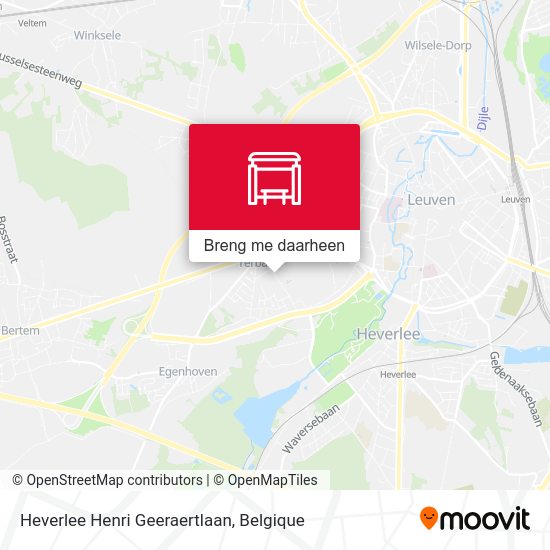 Heverlee Henri Geeraertlaan kaart