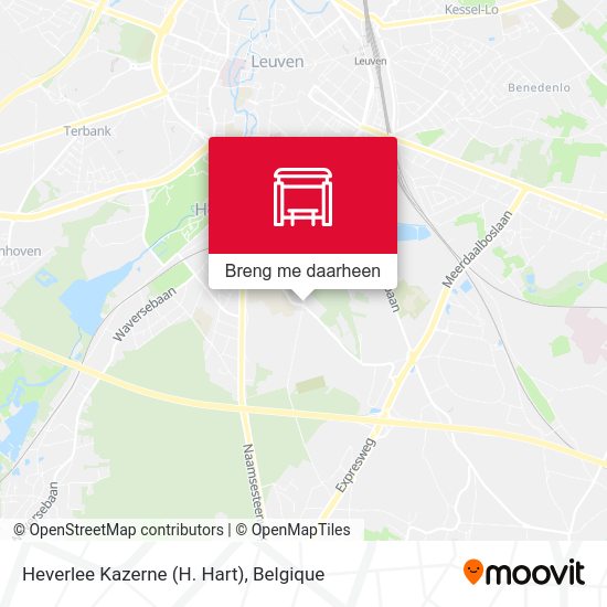 Heverlee Kazerne (H. Hart) kaart