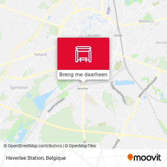 Heverlee Station kaart