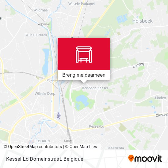 Kessel-Lo Domeinstraat kaart