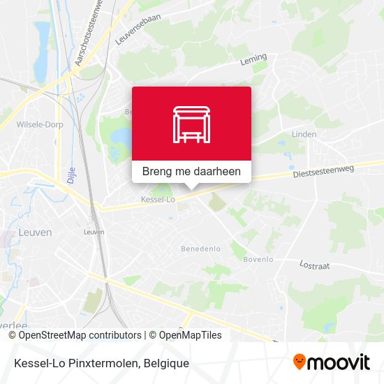 Kessel-Lo Pinxtermolen kaart